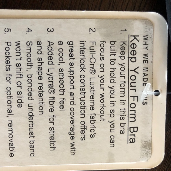 Lululemon size 8 bra nwt lulu lemon - Picture 2 of 4